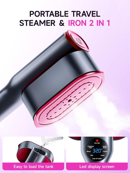 2-in-1 Portable Steamer & Iron